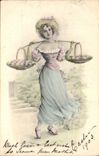 CPA Fantaisie Illustrateur Femme