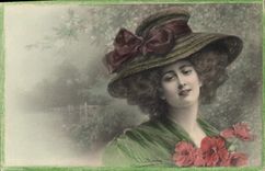 CPA Fantaisie Illustrateur Femme