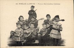 CPA Amelie les Bains Future Estudianta Catalane Enfants