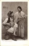 CPA Homme Femme Costumi Napoletani 