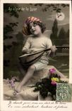 CPA Enfant Au clair de la lune 