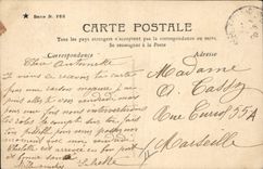 CPA Femme Aubade a la lune