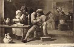 Postal Teniers A música party The National Gallery London