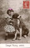 CPA Chiens Chien Enfant 