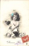CPA Chiens Chien Enfant 