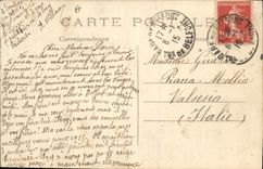 Vintage Postcard Militaria the French Marshal Ordering in chief English army