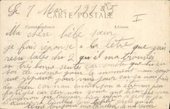 Vintage Postcard Militaria general Franchet d' Esperey visiting a trench