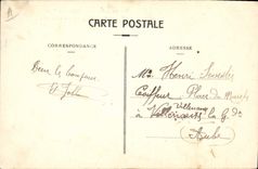 Vintage Postcard Boat Mixed Company Navigation Manouba by heavy sea