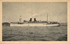 CPA Bateau Compagnie de Navigation Mixte Paquet Marseille Marechal Lyautey 