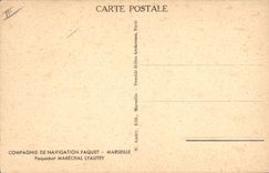 CPA Bateau Compagnie de Navigation Mixte Paquet Marseille Marechal Lyautey