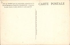 CPA Bateau Marechal Lyautey Courrier du Maroc Amarrage au quai de Casablanca