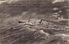 CPA Bateau SS Manouba Cie Mixte Golfe du Lion 