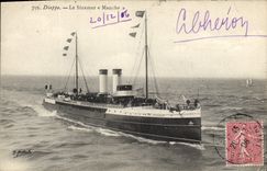 CPA Bateau Dieppe Le steamer Manche 