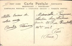 CPA Bateau Oran Depart de la Medjerda Courrier Postal