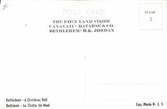 Vintage Postcard Bethlehem Bell the bell of Christmas