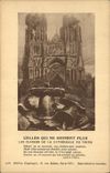 Vintage Postcard Bell bells of the cathedral of Rheims Militaria
