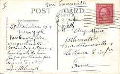 Vintage Postcard Bell New year