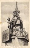 Vintage Postcard Dijon Bell Jacquemart of the church Notre Dame
