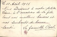 CPA Fantaisie Fleurs Colombes (carte toilée) 