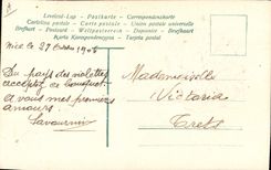 CPA Fantaisie Fleurs (carte toilée) 