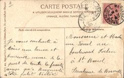 CPA Fantaisie Fleurs (carte toilée) 