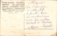 Postal Fantasia Mujer Danza (decorado en relieve en tejido)