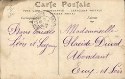 Postal Caza Taladro de Santo Leu lo vuelven de caza antiguo campo de Julio César