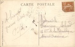 Postal Recolección Selección de las rosas Costa Azul