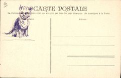 Vintage Postcard Cueillette of the jasmine Dimensions Azure