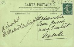 Vintage Postcard Cueillette of the tuberoses Dimensions Azure