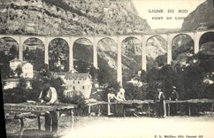 CPA Cueillette Ligne du Sud Pont du loup TOP 