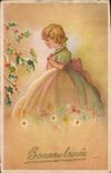 Vintage Postcard Fantasy Illustrator Child Bonen year