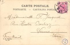 Vintage Postcard Fantasy Woman Easter Rabbit