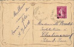 CPA Fantaisie Illustrateur Fleurs 