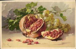 CPA Fantaisie Illustrateur Fleurs 