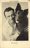 CPA Chien Chiens Dick et Dickison Deux bons amis 