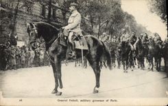 Vintage Postcard General Militaria dubail military governor of Paris