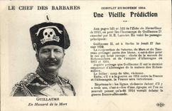 CPA Militaria Le chef des barbares Guillaume en hussard de la mort 