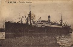 CPA Bateau Paquebot Bresilien Bresil Brazil Mandu 