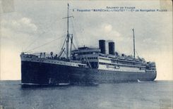 CPA Bateau Paquebot Marechal Lyautey Cie de Navigation Paquet 