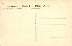 CPA Bateau Paquebot SS Marechal Lyautey Cie Paquet