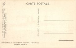 CPA Bateau Paquebot Medie II Paquet Marseille