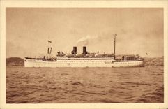 CPA Bateau Paquebot Marechal Lyautey Paquet Marseille 