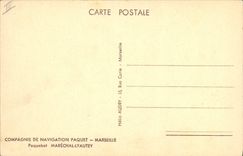CPA Bateau Paquebot Marechal Lyautey Paquet Marseille