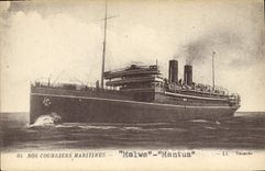 CPA Bateau Paquebot Malwa Mantua 