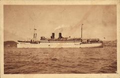 CPA Bateau Paquebot Marechal Lyautey Paquet Marseille 