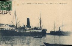 CPA Bateau Paquebot Cette La Marsa et la Medjerda 