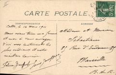 Vintage Postcard Boat Steamer This Marsa and Medjerda