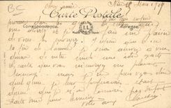 Vintage Postcard Cueillette of the Daisies Dimensions Azure