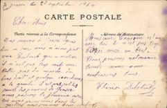 Vintage Postcard Cueillette of the flower of orange tree Dimensions Azure